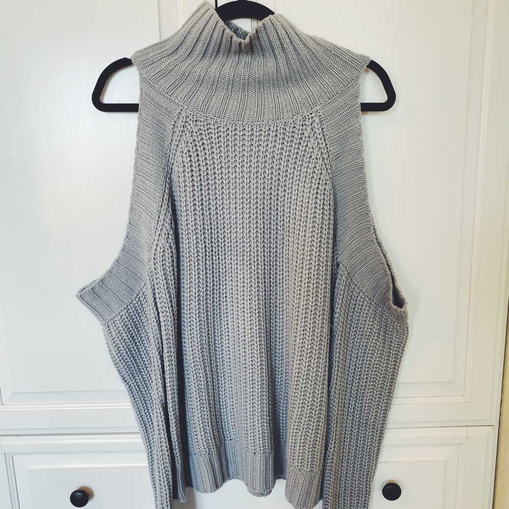Cut Out Shoulder Sweater